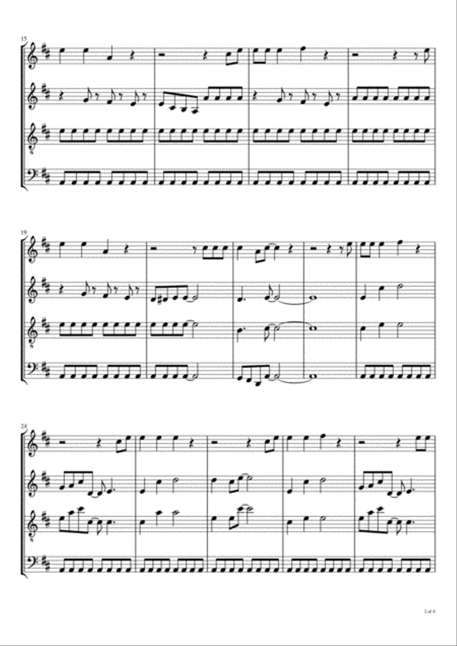 Let's Go Woodwind Quartet scores gallery preview page 3
