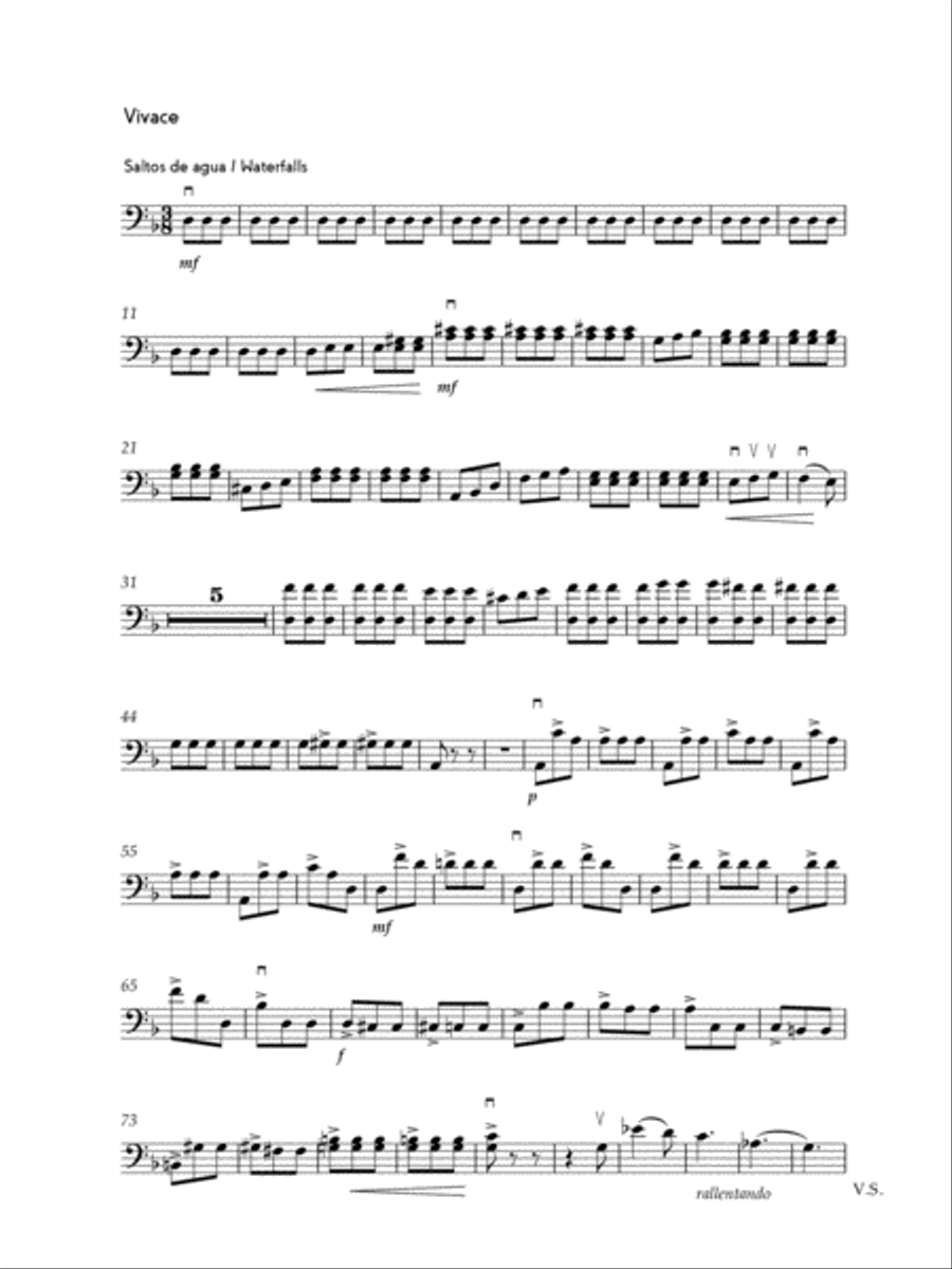 III Vivace from Fluvial Sonata in D minor Small Ensemble scores gallery preview page 2