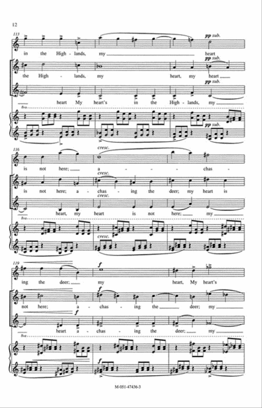Highlands, Farewell (Aria) SSAA scores gallery preview page 6