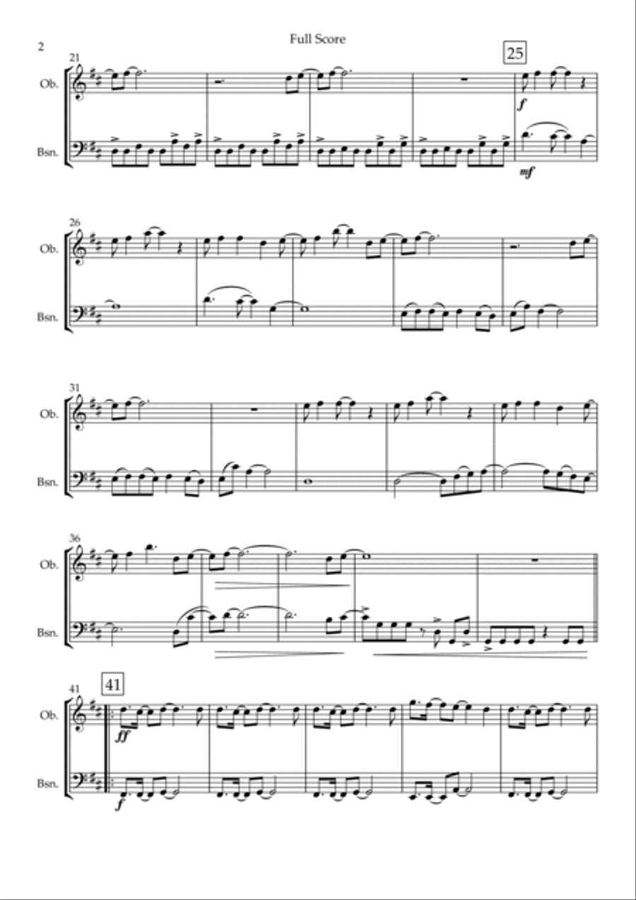 Without You Without You Woodwind Duet scores gallery preview page 2