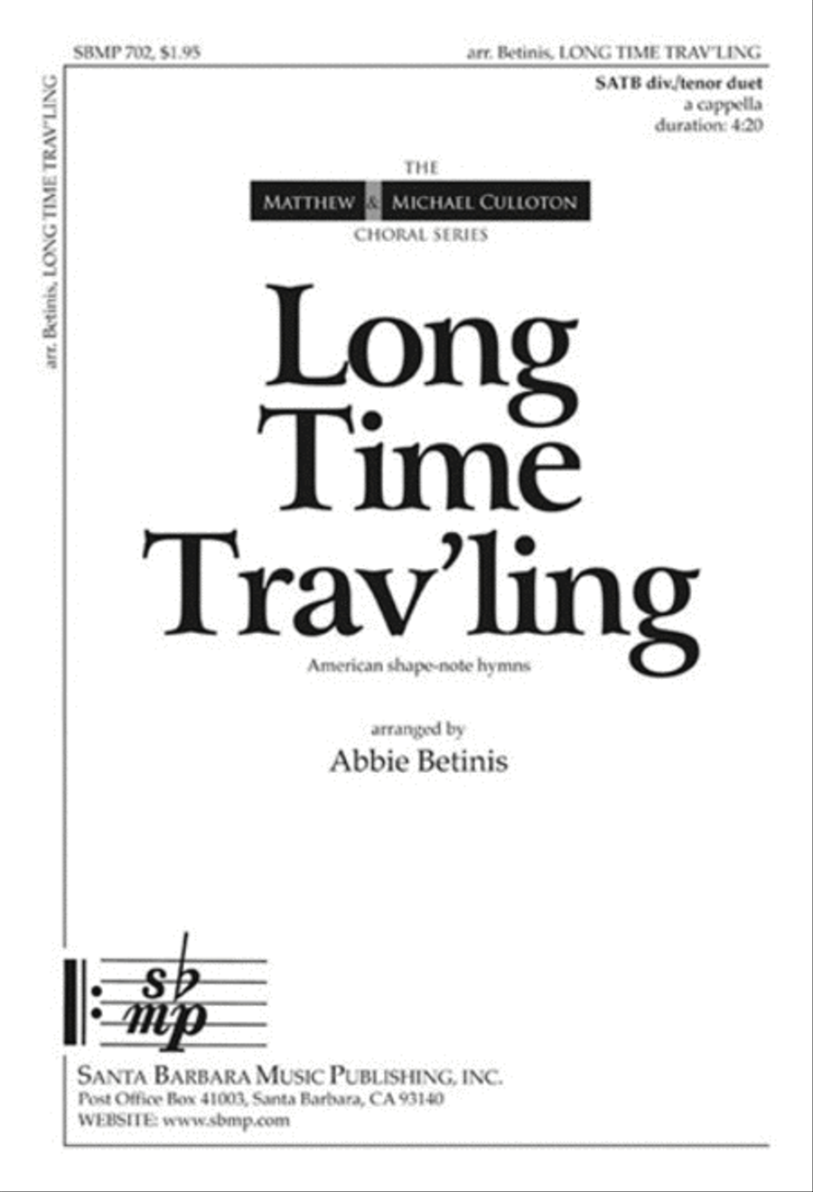 Long Time Trav'ling - SATB divisi Octavo Divisi scores gallery preview page 1