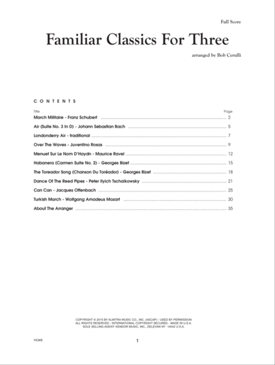 Familiar Classics For Three Flute Trio scores gallery preview page 2