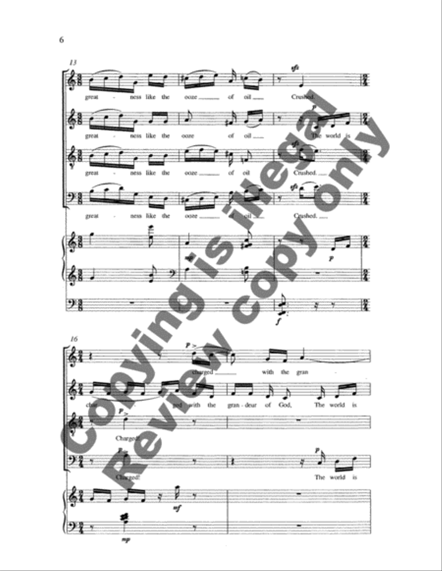 God's Grandeur God's Grandeur 4-Part scores gallery preview page 6