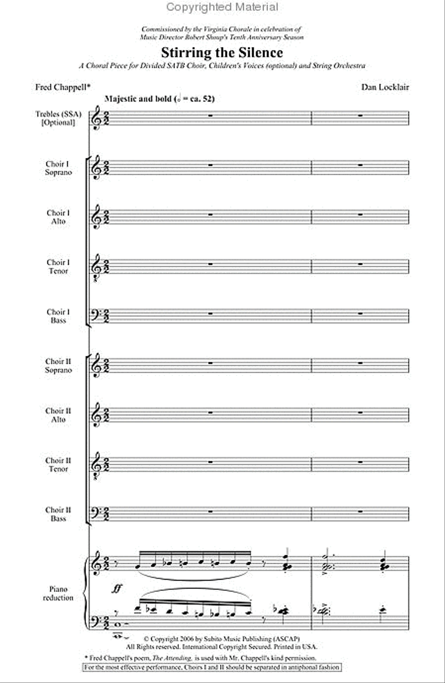Stirring the Silence 4-Part scores gallery preview page 2