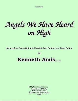 Angels We Have Heard on High - vocal part