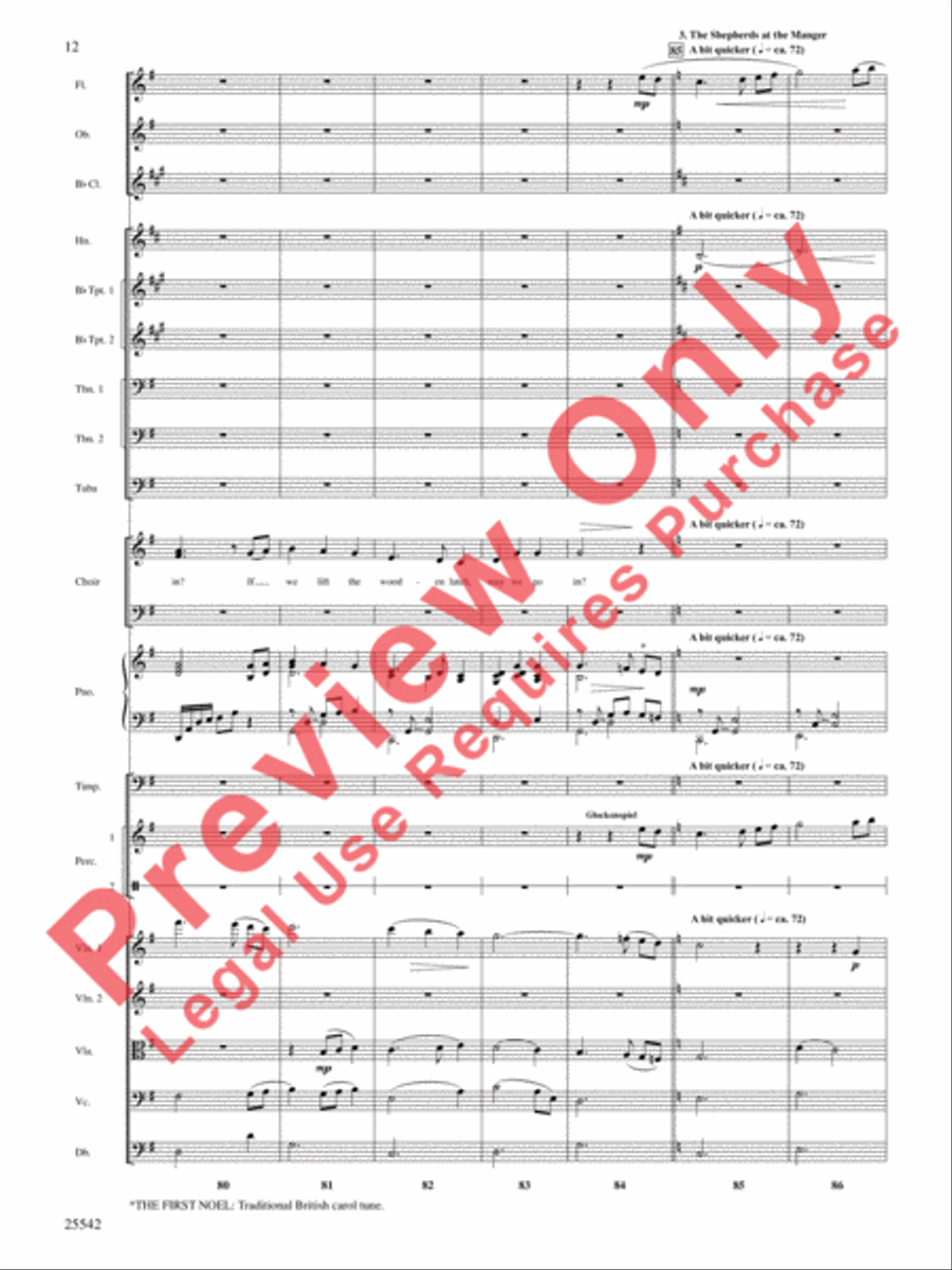 Glory to the Newborn King! Choir scores gallery preview page 13