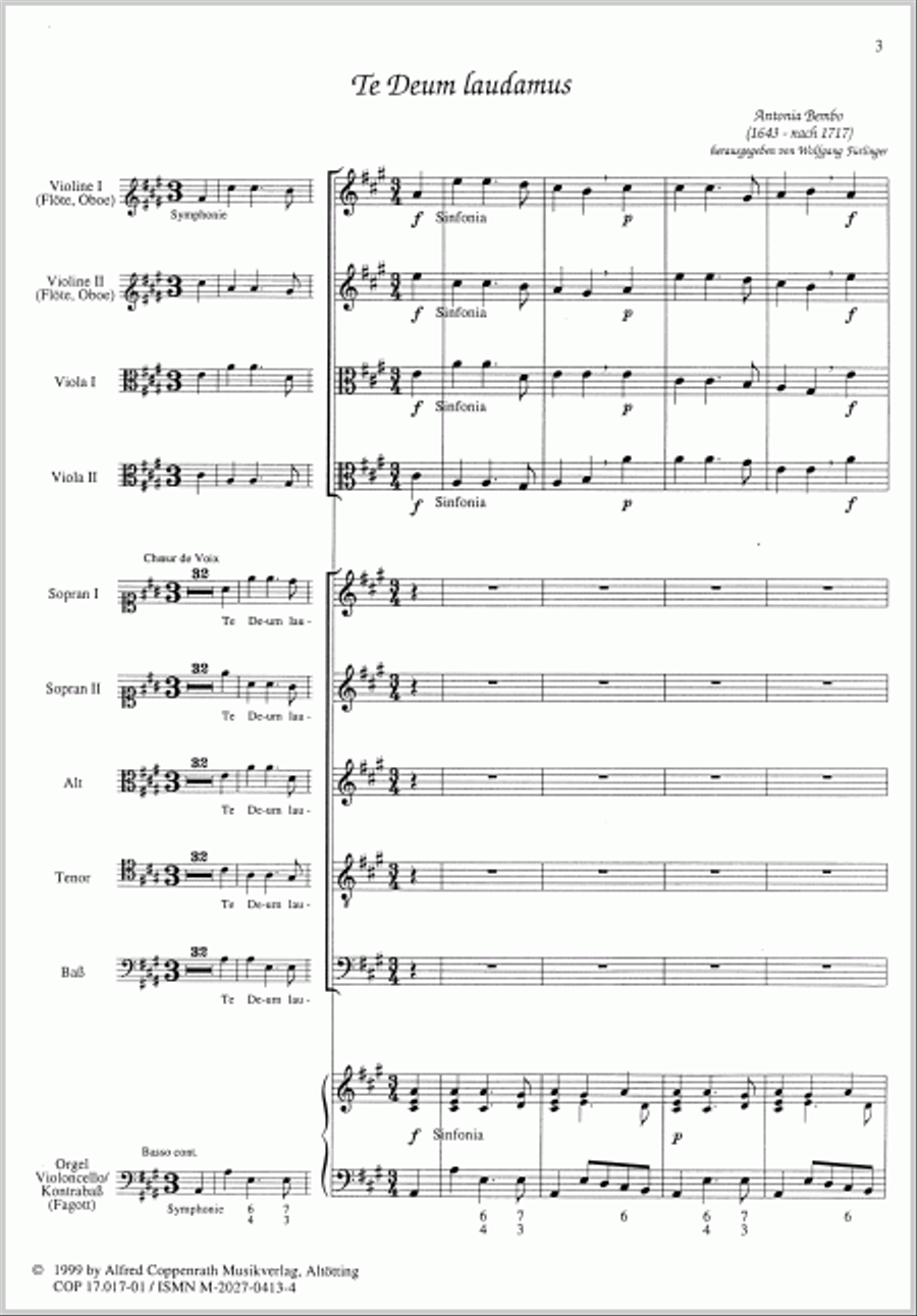 Te Deum laudamus SSATB scores gallery preview page 2