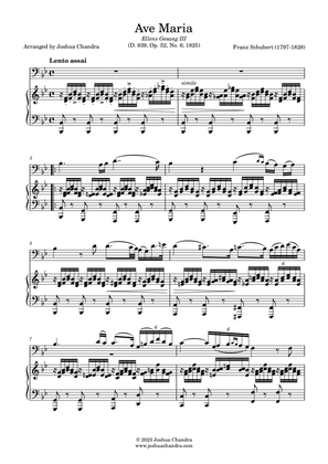 Ave Maria by Schubert (Piano & Cello Parts)
