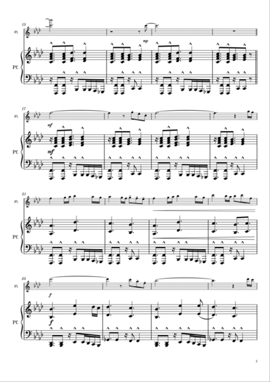 Battlefield 1942 Theme Flute Solo scores gallery preview page 3