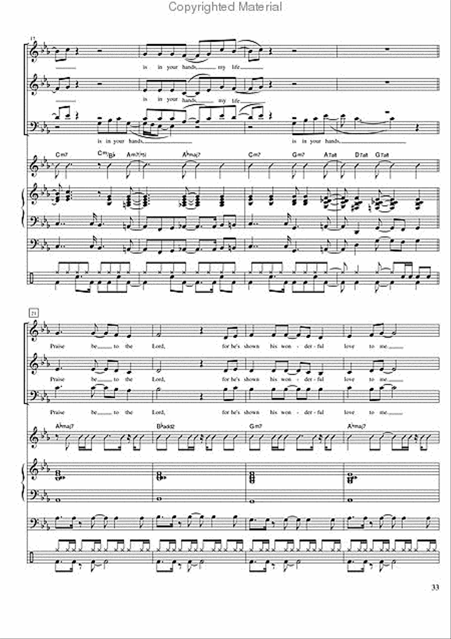 My Fortress - A Funky Praise 3-Part scores gallery preview page 7