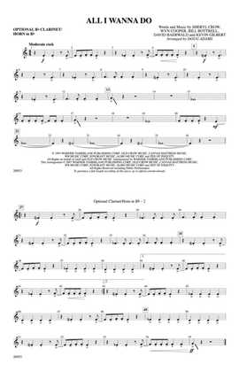 All I Wanna Do: Optional Bb Clarinet/Horn in Bb
