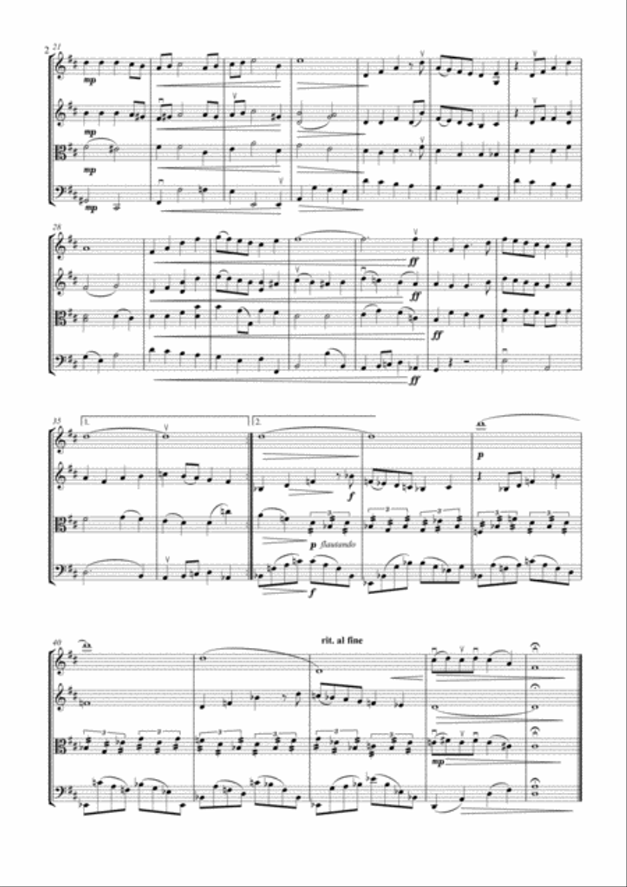 Have Yourself A Merry Little Christmas from MEET ME IN ST. LOUIS String Quartet scores gallery preview page 2
