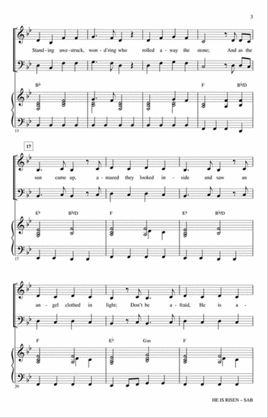 He Is Risen 3-Part scores gallery preview page 3