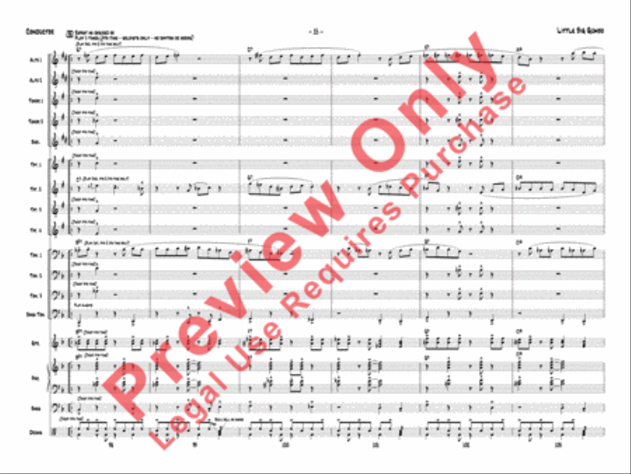 Little Big Gumbo Little Big Gumbo Jazz Ensemble scores gallery preview page 18
