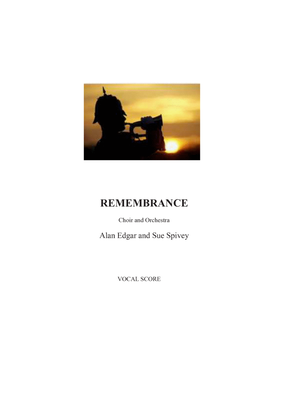 Book cover for REMEMBRANCE--the Armistice, Choir and flexible orchestra or pianoforte