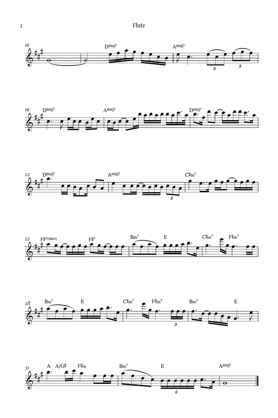Die With A Smile Die With A Smile Woodwind Quartet scores gallery preview page 6