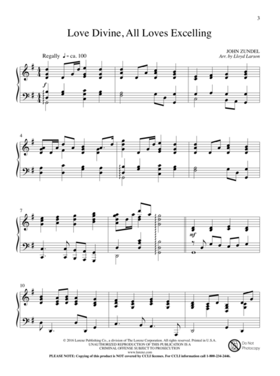 The King of Love Piano Solo scores gallery preview page 2