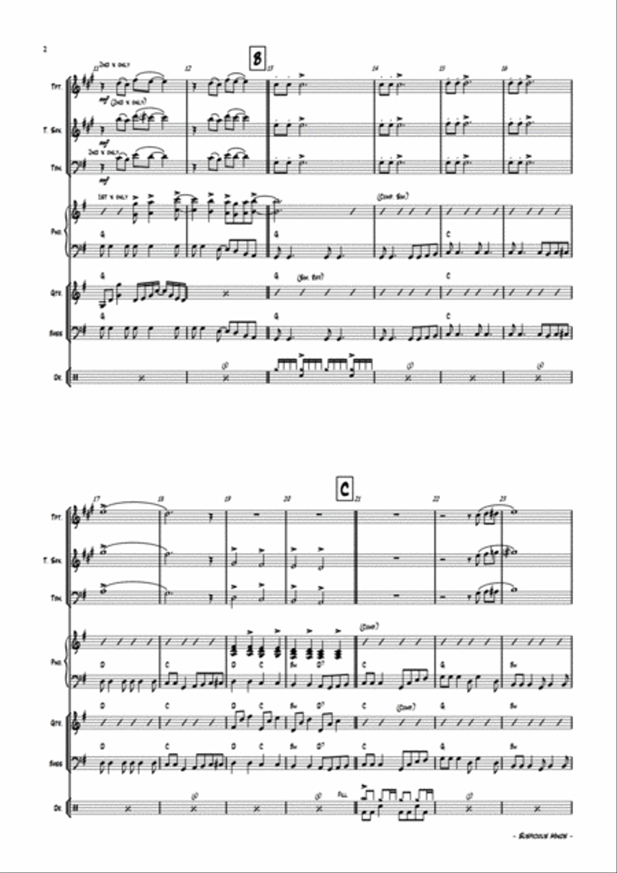 Suspicious Minds Large Ensemble scores gallery preview page 5