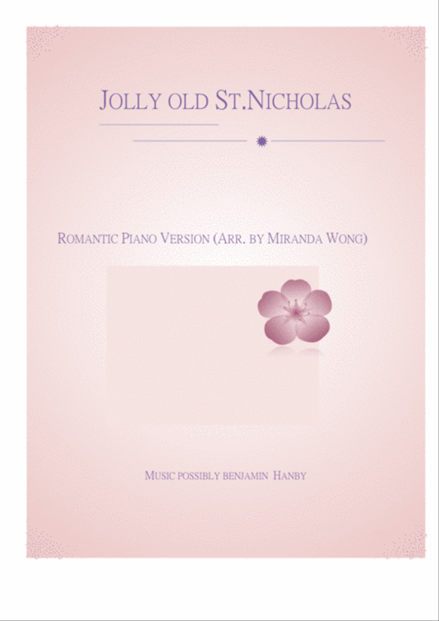 Jolly Old St. Nicholas - Romantic Christmas Piano Music Piano Solo scores gallery preview page 1
