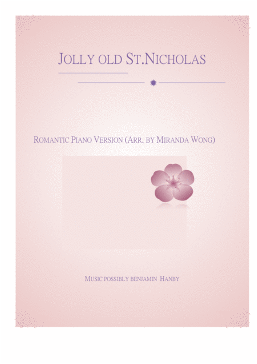 Jolly Old St. Nicholas - Romantic Christmas Piano Music Jolly Old St. Nicholas - Romantic Christmas Piano Music Piano Solo scores gallery preview page 1