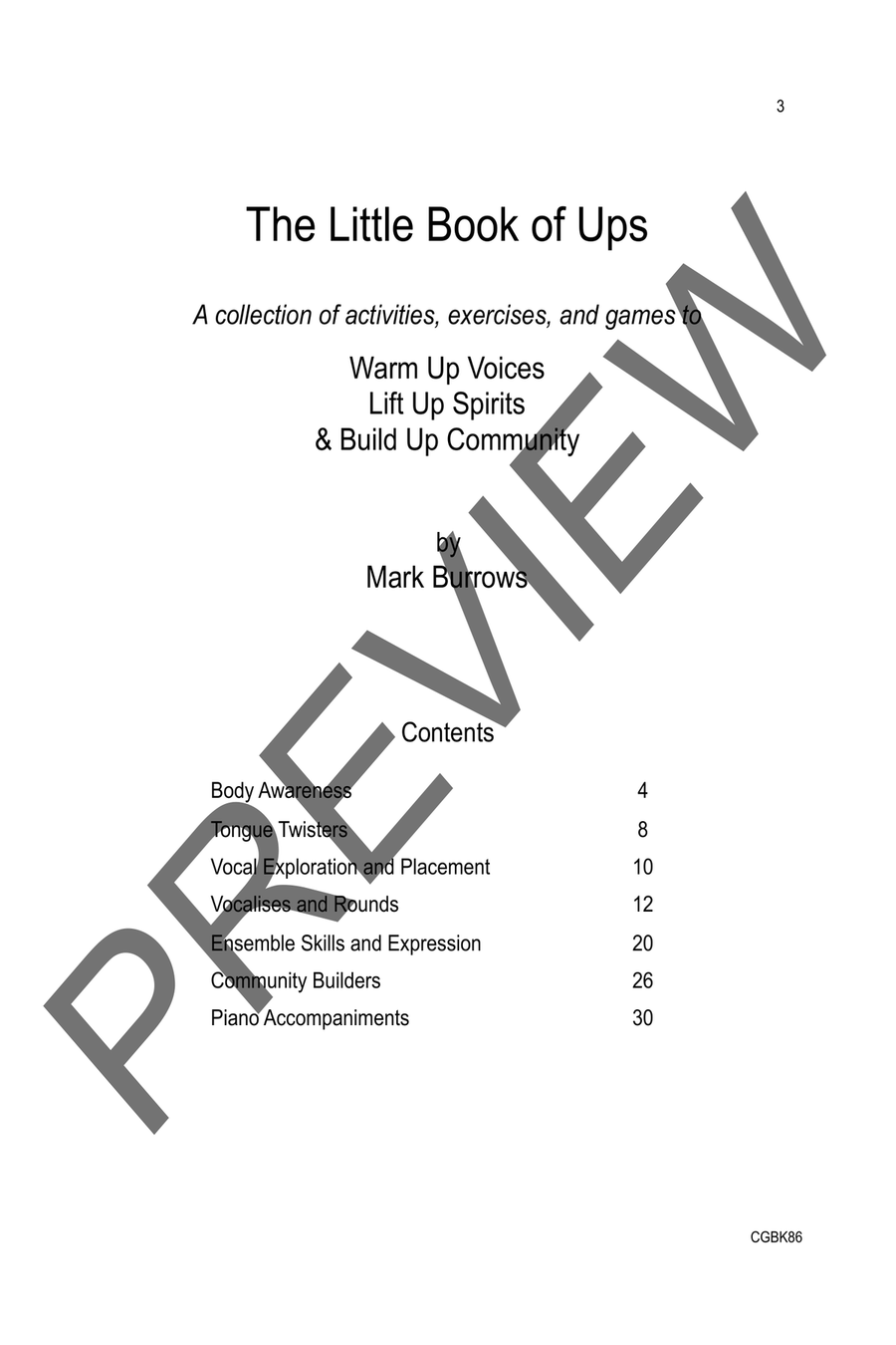 The Little Book of Ups The Little Book of Ups Collection / Songbook scores gallery preview page 2