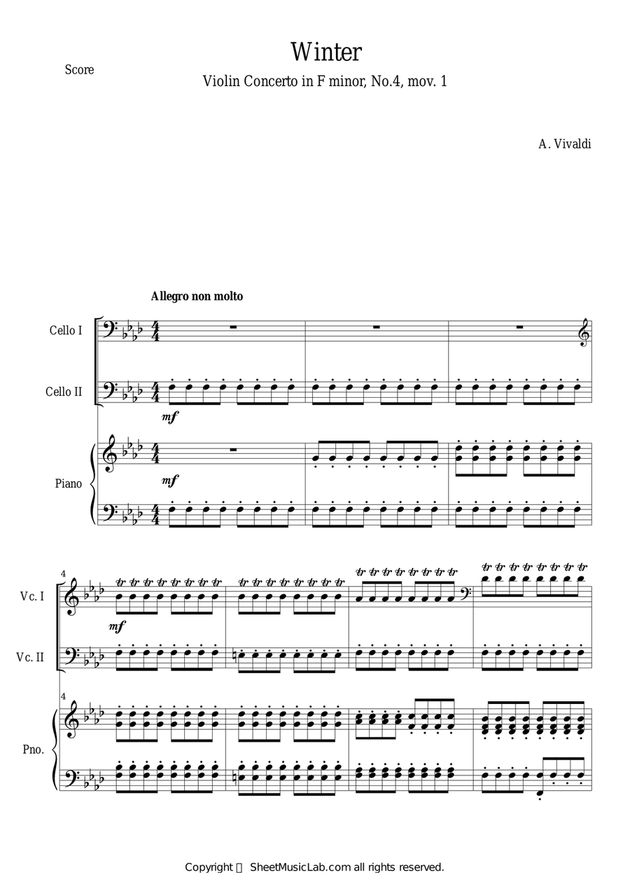 The Four Seasons - Winter 1st Movement