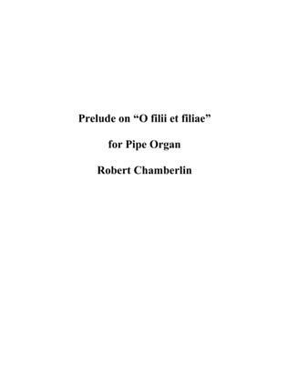 Book cover for Prelude on "O filii et filiae"