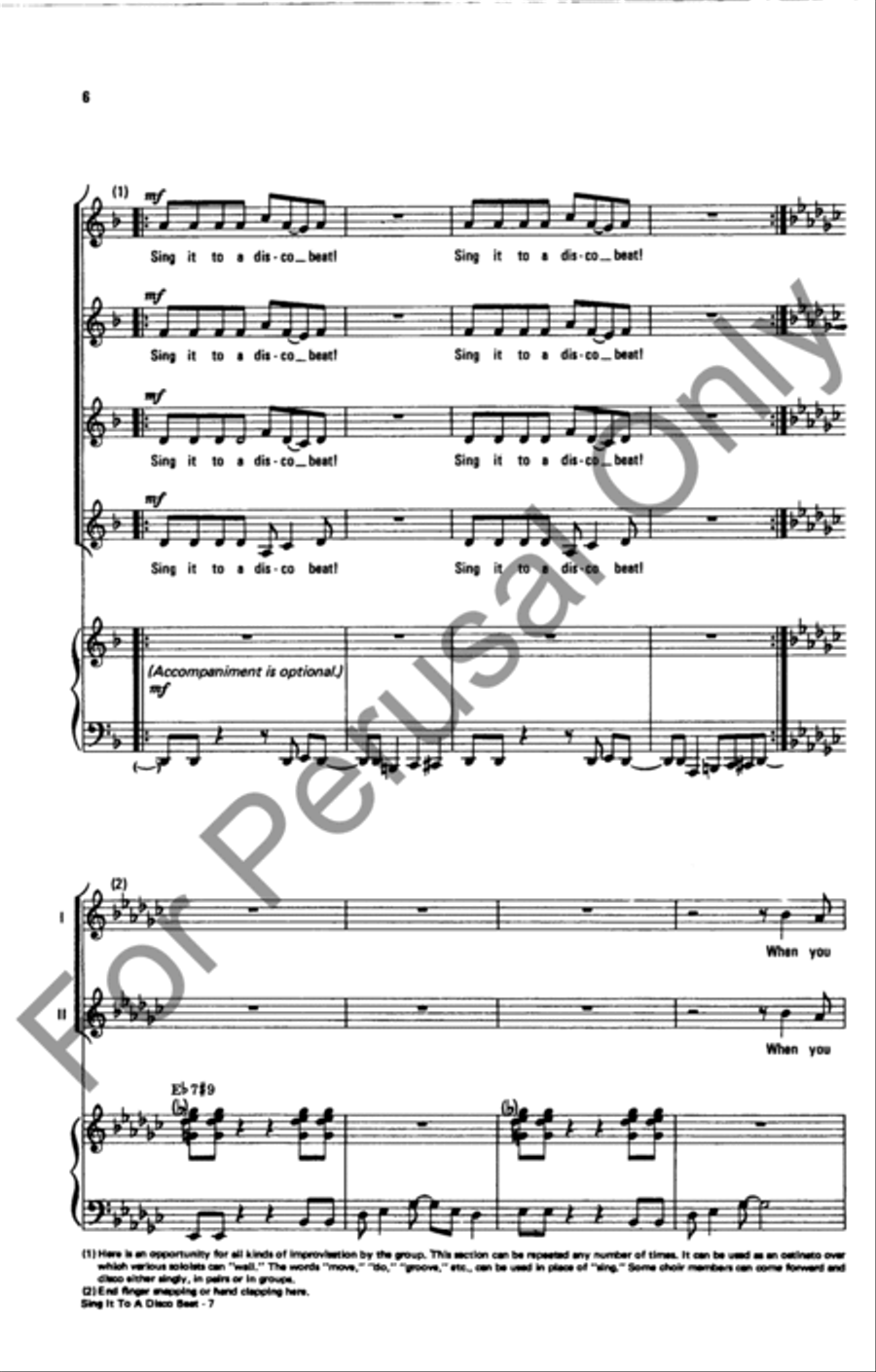 Sing It To A Disco Beat Sing It To A Disco Beat SA scores gallery preview page 6
