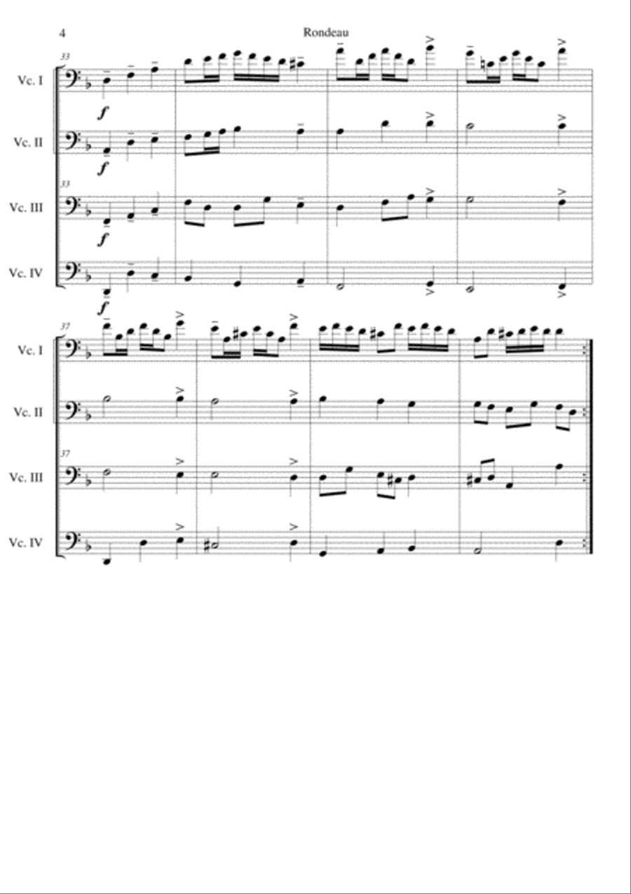 Rondeau Cello scores gallery preview page 4