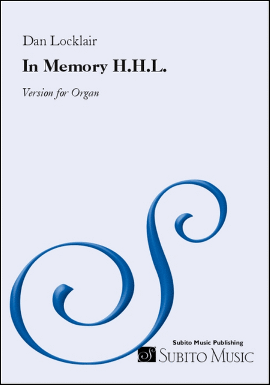 In Memory H.H.L. Organ scores gallery preview page 2