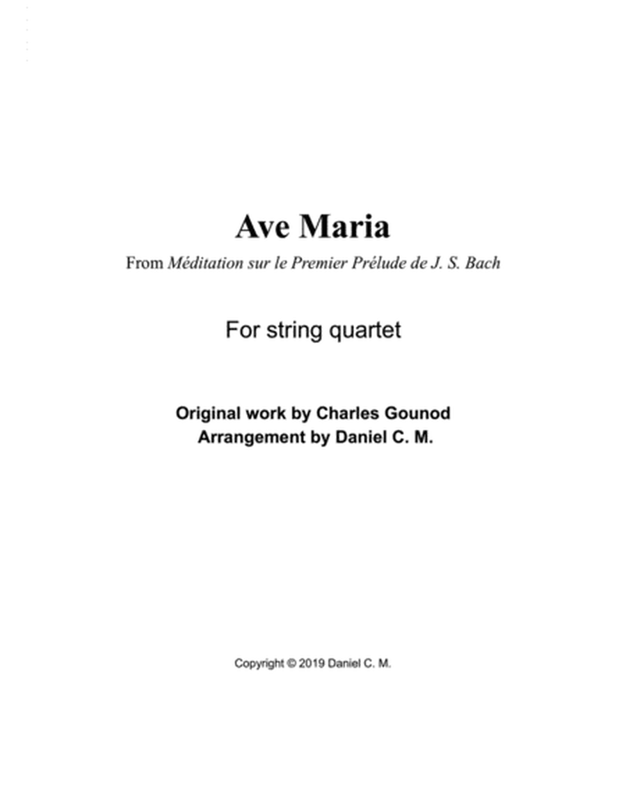 Ave Maria by Bach and Gounod (string quartet) image number null