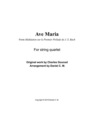 Ave Maria by Bach and Gounod (string quartet)