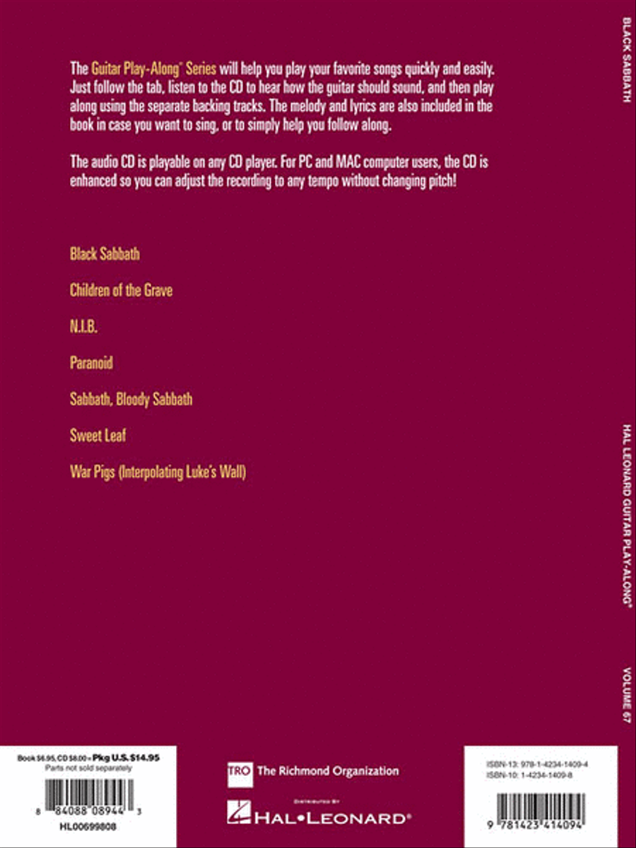 Black Sabbath Black Sabbath Guitar Tablature scores gallery preview page 2