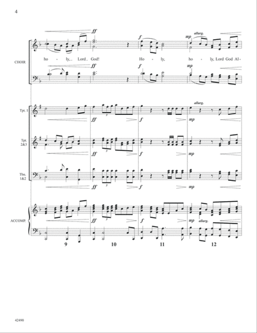 Concertato on Holy, Holy, Holy: Score Choir scores gallery preview page 4