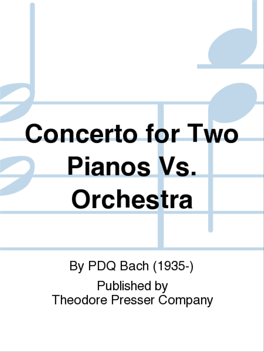 Concerto for Two Pianos vs. Orchestra Orchestra scores gallery preview page 1