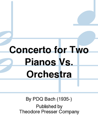 Concerto for Two Pianos vs. Orchestra