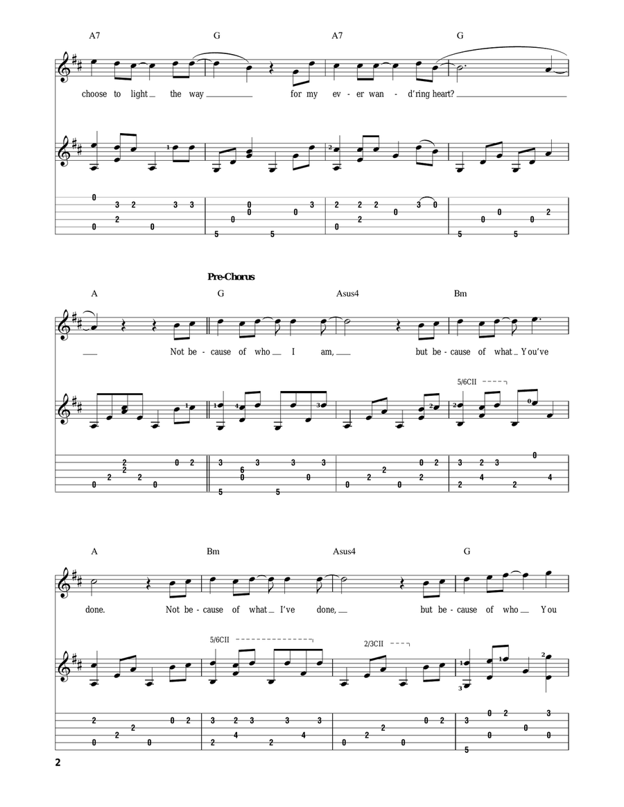 Who Am I Who Am I Acoustic Guitar scores gallery preview page 2