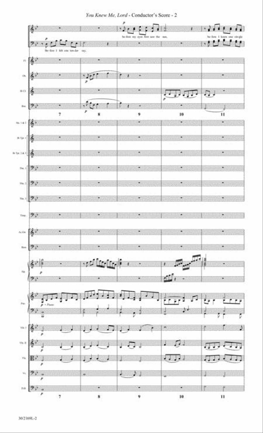 You Knew Me, Lord - Orchestra Score/Parts Choir scores gallery preview page 3