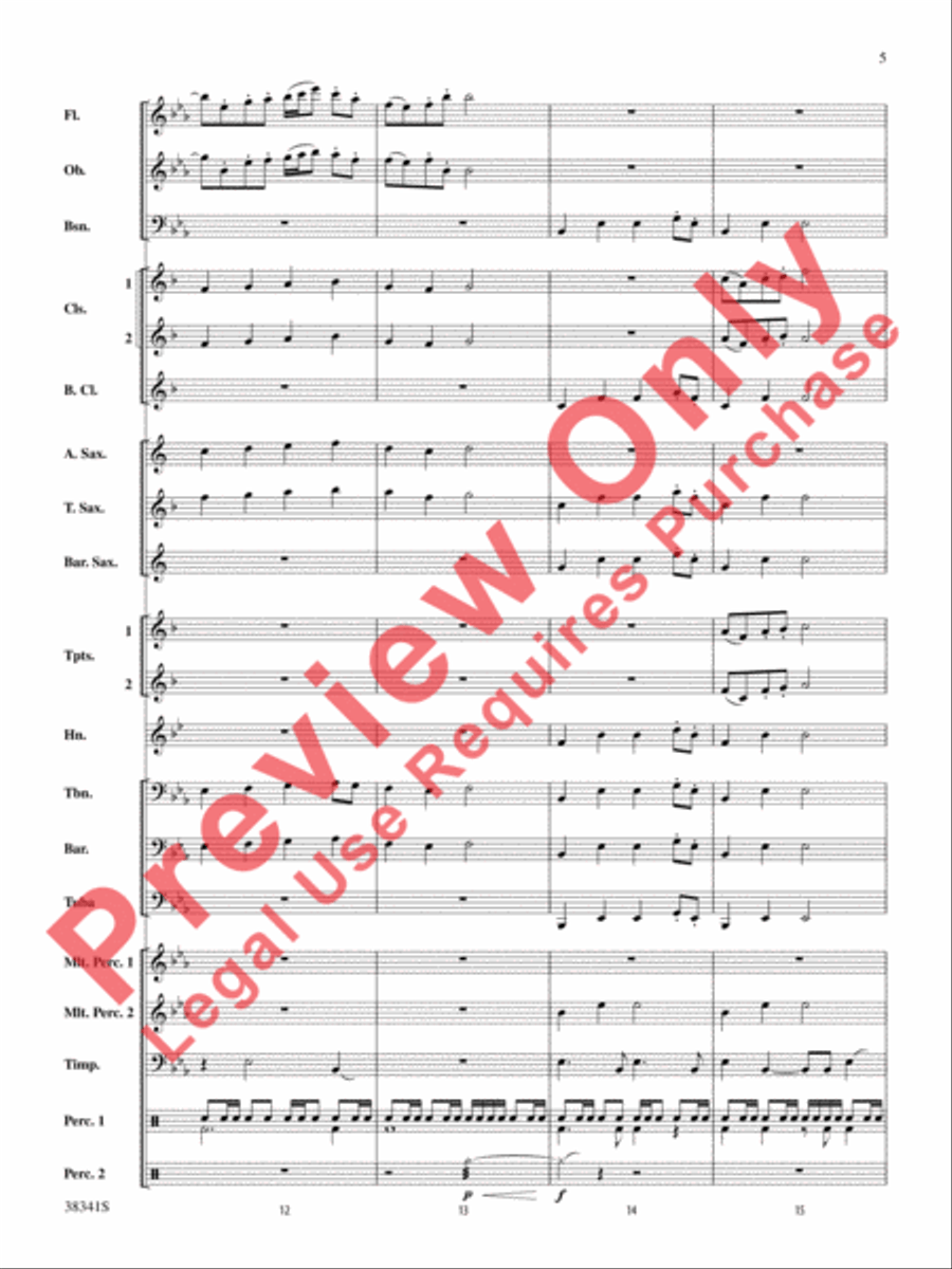 A Canadian Christmas Concert Band scores gallery preview page 6