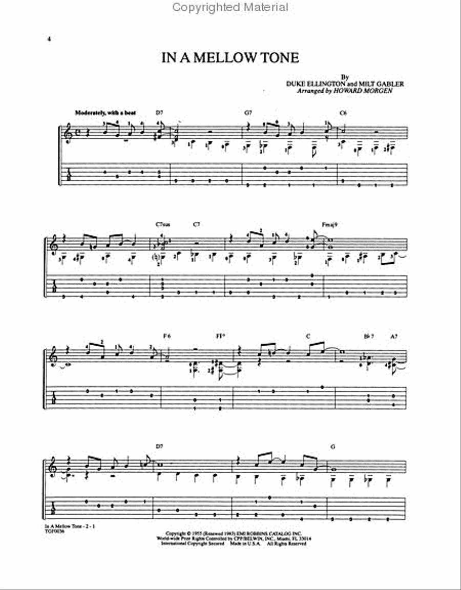 Ellington Collection For Solo Guitar - Book/CD Electric Guitar scores gallery preview page 2