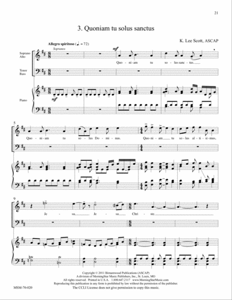 Gloria Gloria Divisi scores gallery preview page 12