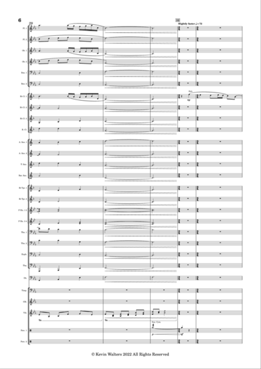 Rays of Light Concert Band scores gallery preview page 6