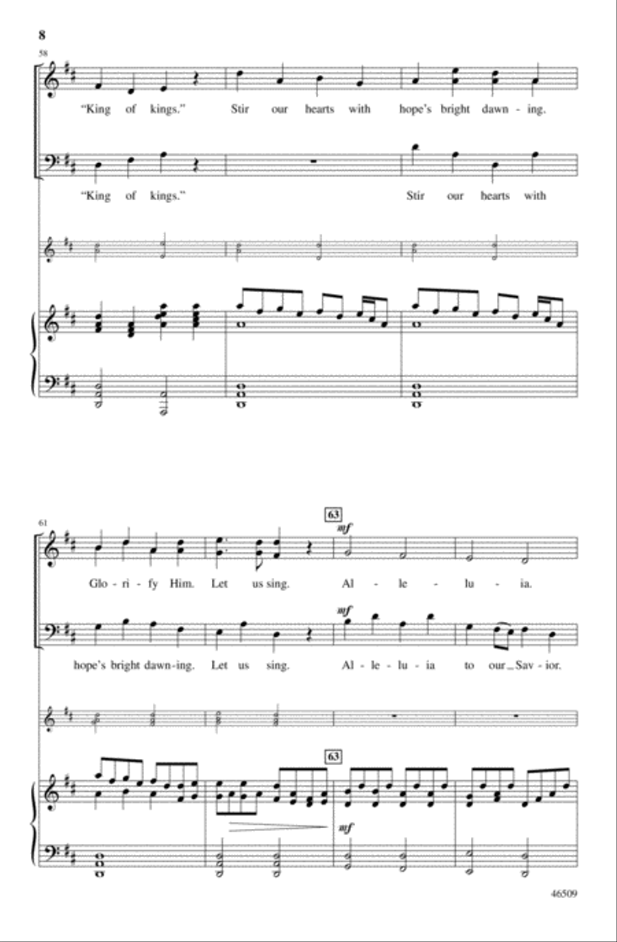 Ring the Christmas Bells 4-Part scores gallery preview page 8