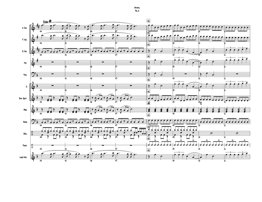 Animal Large Ensemble scores gallery preview page 6