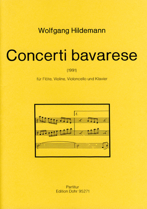 Book cover for Concerti bavarese für Flöte, Violine, Violoncello und Klavier (1991)