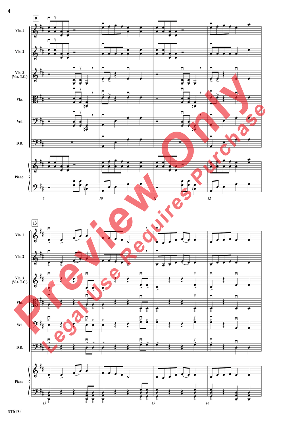 The Wild Western Frontier String Orchestra scores gallery preview page 4