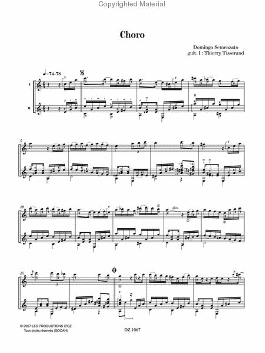 Choro Classical Guitar scores gallery preview page 2