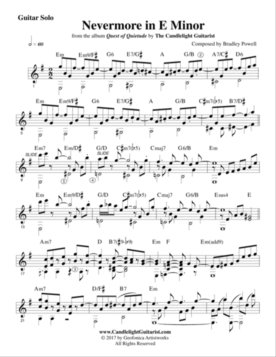 Nevermore in E Minor Small Ensemble scores gallery preview page 1