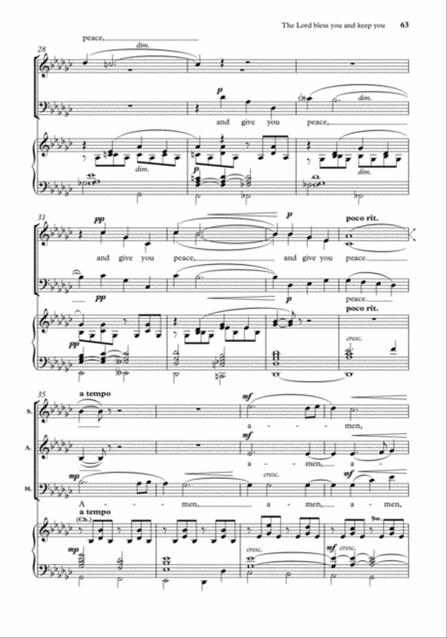 John Rutter Anthems for SA Men SA scores gallery preview page 61
