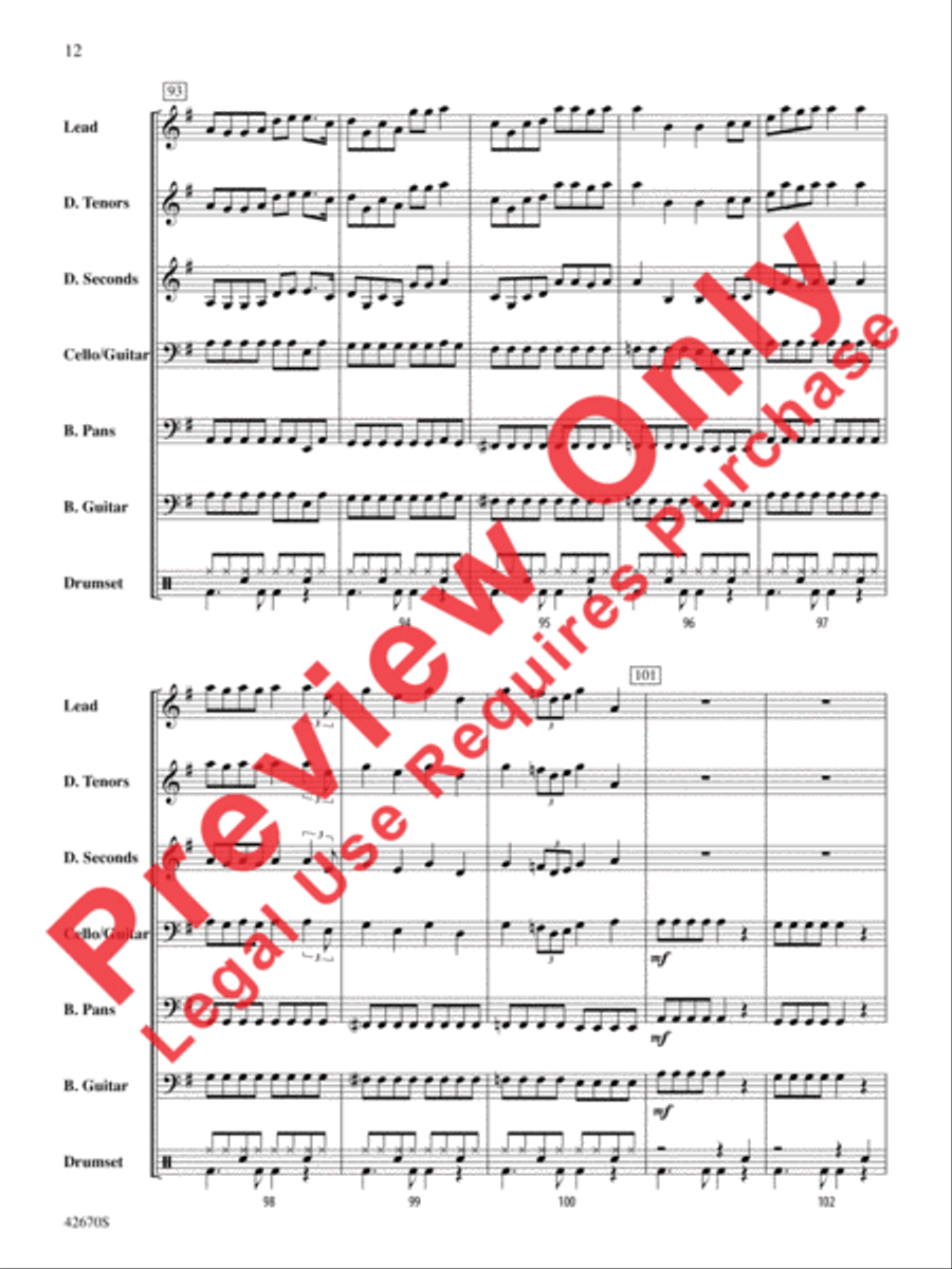 25 or 6 to 4 25 or 6 to 4 Steel Drum Band scores gallery preview page 13